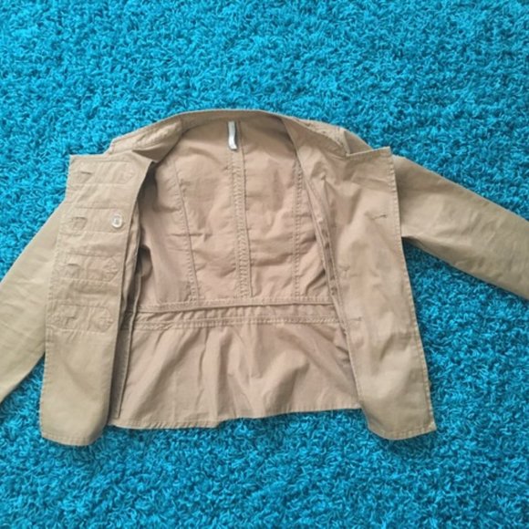 Old Navy Double-Breasted Tan Jacket - Picture 3 of 5